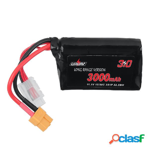 URUAV 11.1V 3000mAh 15/30C 3S Li-ion a lungo raggio Batteria