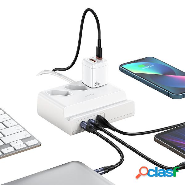 USAMS 6 in 1 USB Extension presa di corrente Power Strip 65