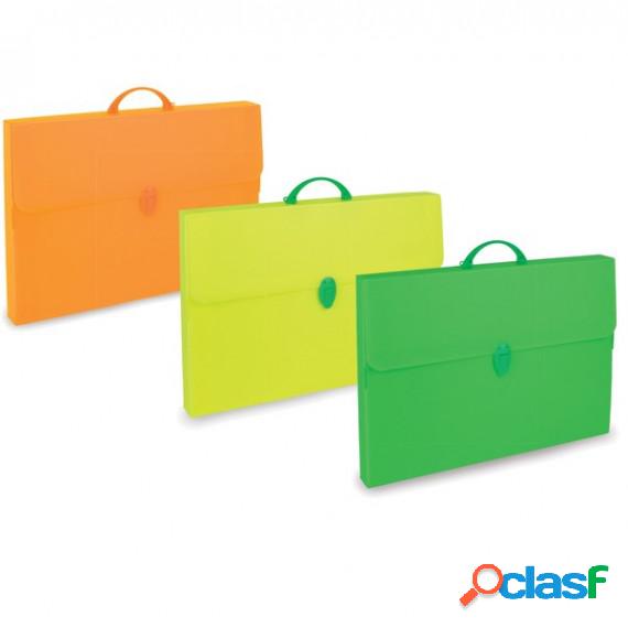 Valigetta Polionda Fluo -36,5x56,5cm - dorso 5,5cm - colori