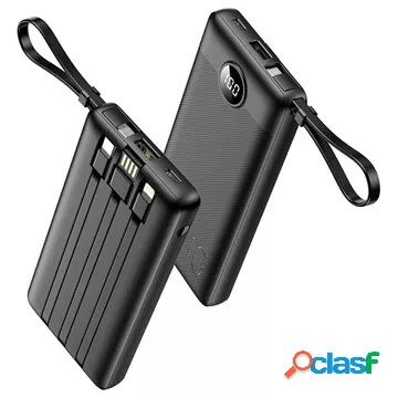Veger C10 Power Bank con cavo Lightning, USB-C, USB,