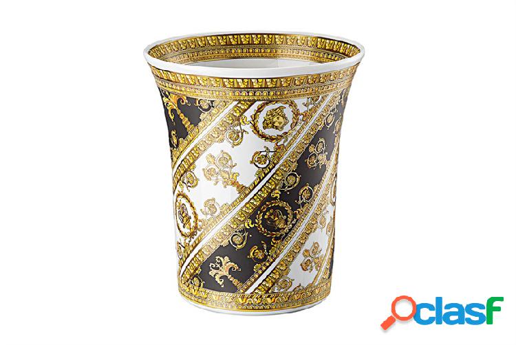 Versace Vaso I love baroque porcellana bianco nero oro