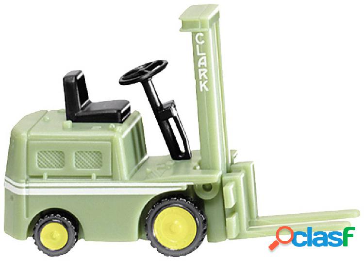 Wiking 117101 H0 Carrello elevatore a forca Clark, verde