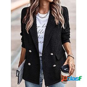 Womens Blazer Street Casual Daily Casual Daily Comfortable