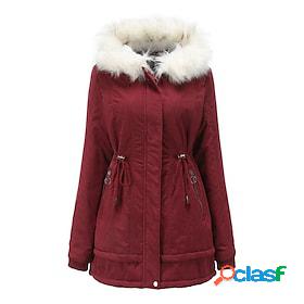 Womens Winter Jacket Winter Coat Parka Outdoor Daily Wear