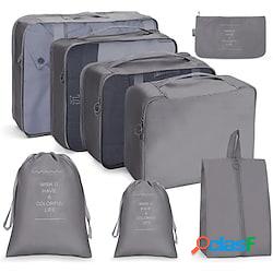 borsa da viaggio set 8 pezzi borsa portaoggetti per