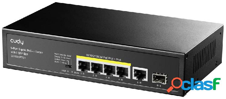 cudy GS1005PTS1 Switch di rete RJ45/SFP 4+1 Porte 100 MBit/s