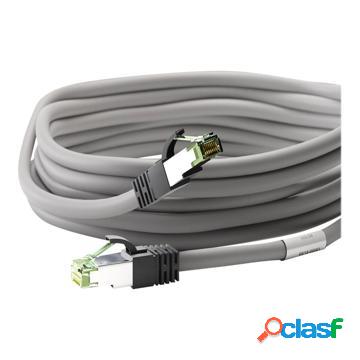 goobay CAT 8.1 SFTP, PiMF Cavo patch - 50cm - Grigio