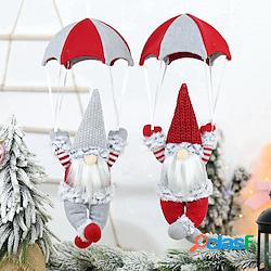 natale babbo natale paracadutismo decorazioni per la casa