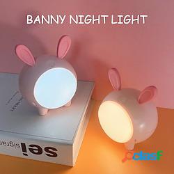 sensore tattile per luci notturne carino per coniglio carino