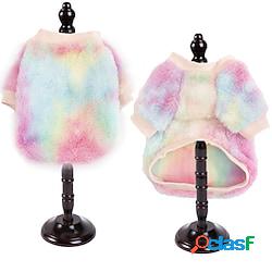 vestiti per cani autunno e inverno sette colori tie dye