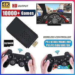 video game sticks 4k m8 più console 64g 10000 giochi doppio