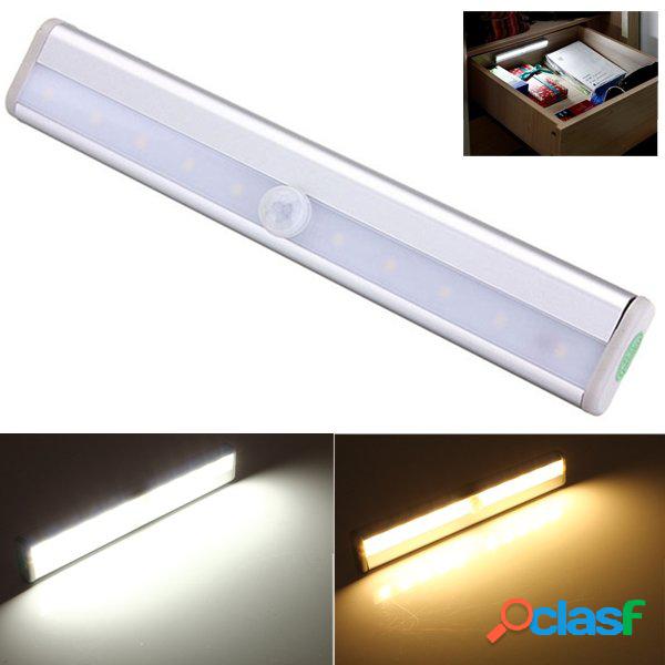 10 LED PIR Sensore di movimento Luce per armadio Armadio