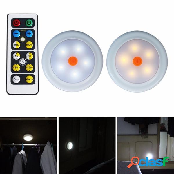 2pcs 4pcs remoto controllo LED luci armadio guardaroba