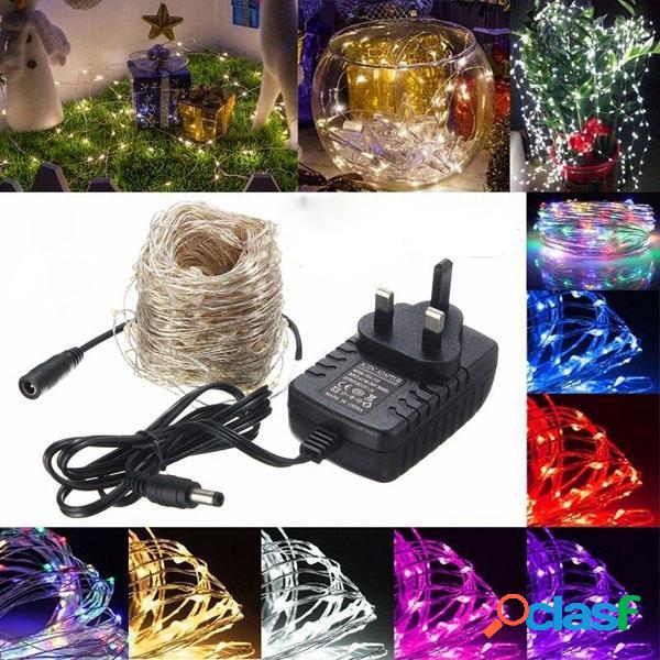 40m LED argento filo di luce leggiadramente della stringa di