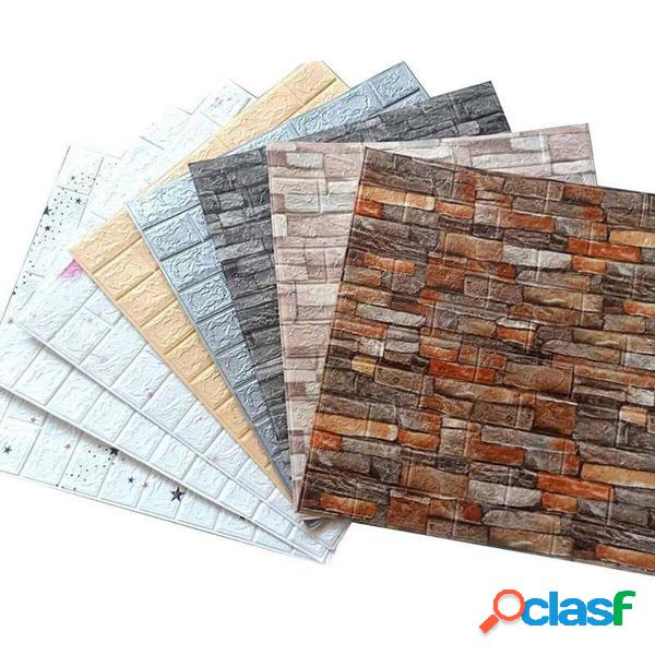 5Pcs 3D Soft Adesivo da parete in mattoni per piastrelle