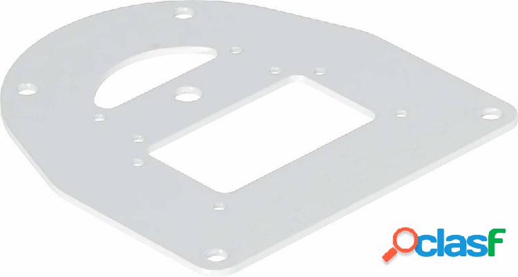 6290331 Piastra di base 160 mm Bianco alluminio