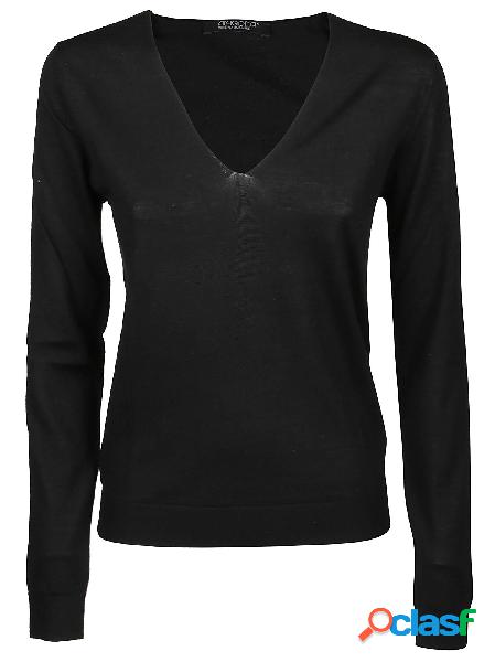 ARAGONA MAGLIONE DONNA D2319TF101 ALTRI MATERIALI NERO