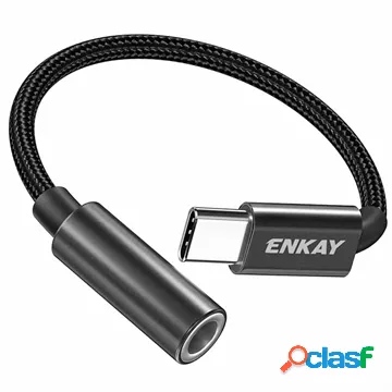 Adattatore USB-C / 3.5mm AUX Enkay ENK-AT111 - Nero