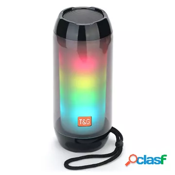 Altoparlante Bluetooth Portatile T&G TG643 con Luce LED -