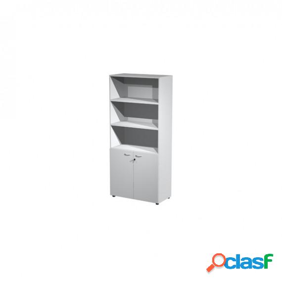 Armadio modulare - a 2 ante basse - 90x45,8x200 cm - grigio