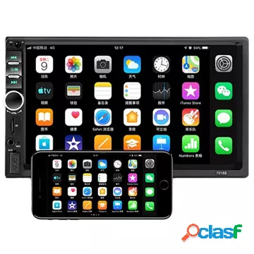Autoradio Bluetooth Touchscreen Doppio Din con Telecomando -