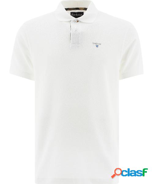 BARBOUR POLO UOMO MML0012MMLWH11 ALTRI MATERIALI BIANCO