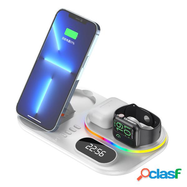 Bakeey Caricabatterie wireless veloce magnetico 4 in 1 Stand