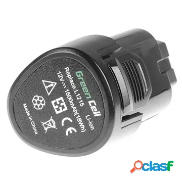 Batteria Green Cell - AEG L1220, L1230, L1240, LL1230 - 1,5