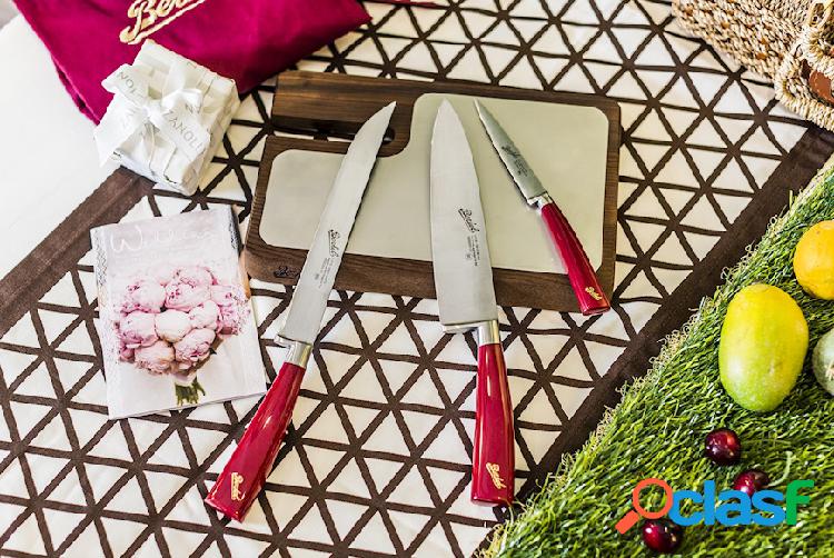 Berkel Set Chef Elegance acciaio rosso 3 pezzi acciaio rosso