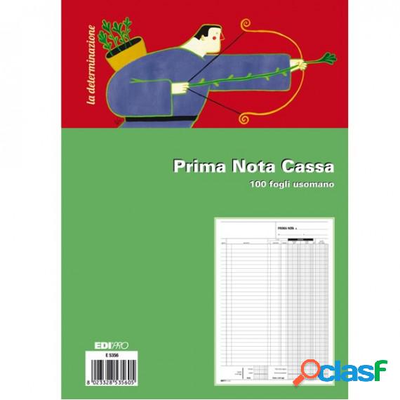 Blocco prima nota cassa - uso mano - 31 x 21cm - 100 fogli -