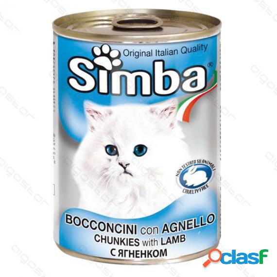 Bocconcini Con Agnello Per Gatti 415Gr Simba - Made In Italy