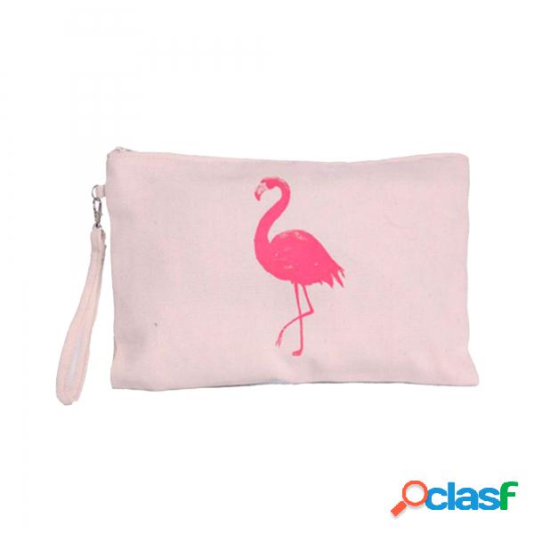 Borsa a mano fenicottero bianco D&apos;dbalears Borse clutch