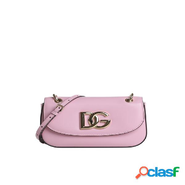 Borsa a tracolla con placca logo