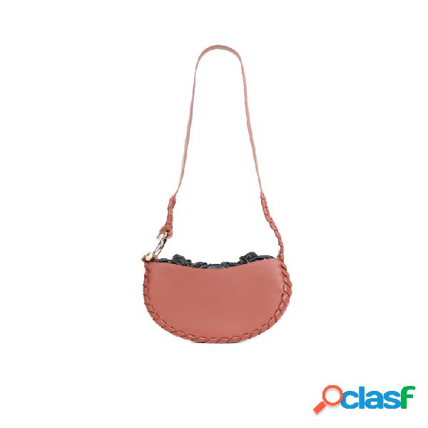 Borsa small hobo mate in pelle