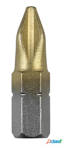 Bosch Accessories 2609255918 Inserto a Croce PH 3 TiN C 6.3