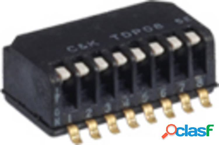 C & K Switches DIP Switch Numero Poli (num) 8 1 pz. Tape