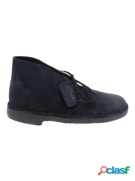 CLARKS POLACCHINI UOMO DESERTBOOTSUEDENAVY CAMOSCIO BLU