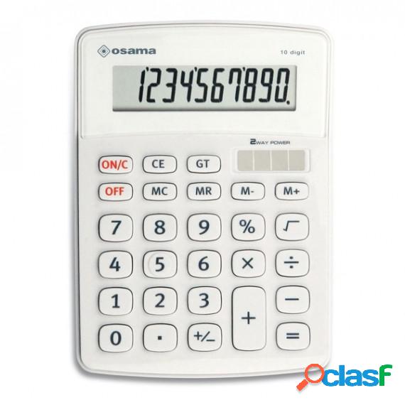 Calcolatrice da tavolo OS 502 - 10 cifre - bianco - Osama
