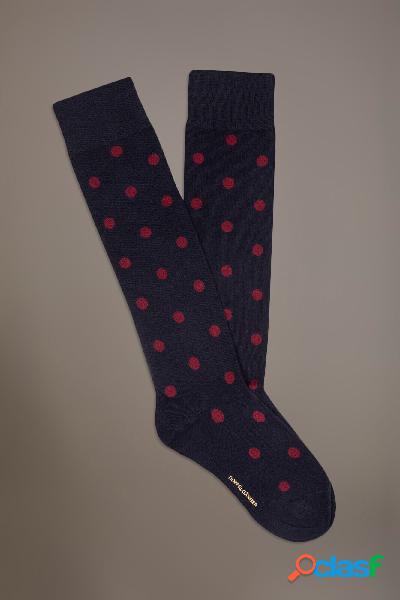 Calze uomo in misto cotone a pois