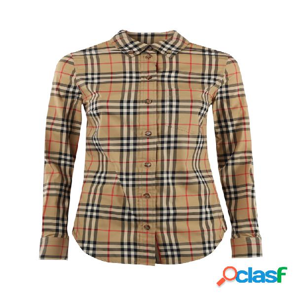 Camicia in cotone con motivo vintage check