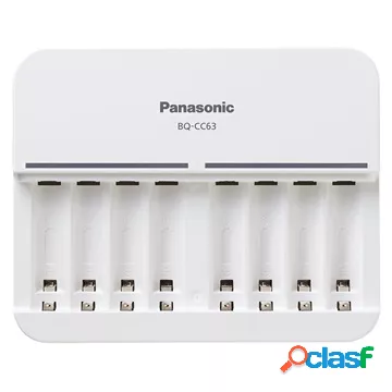 Caricabatterie Panasonic Eneloop 8 x AA/AAA BQ-CC63 - Bianco