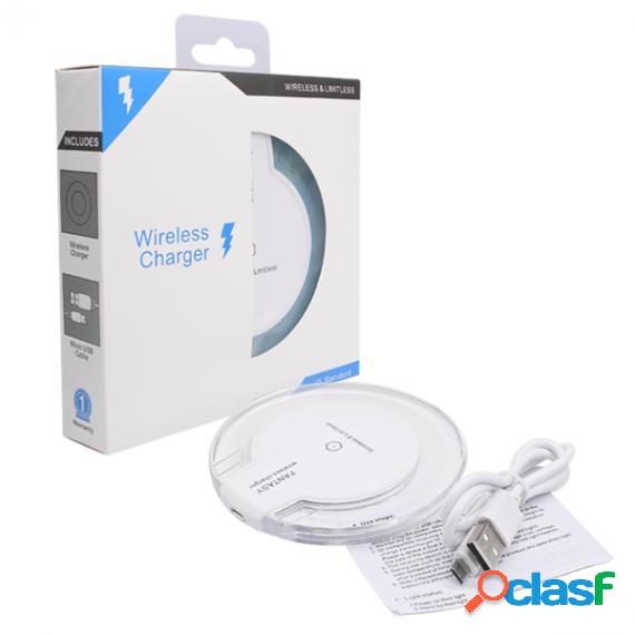 Caricatore Qi Wireless Universale Bianco + Adattatore
