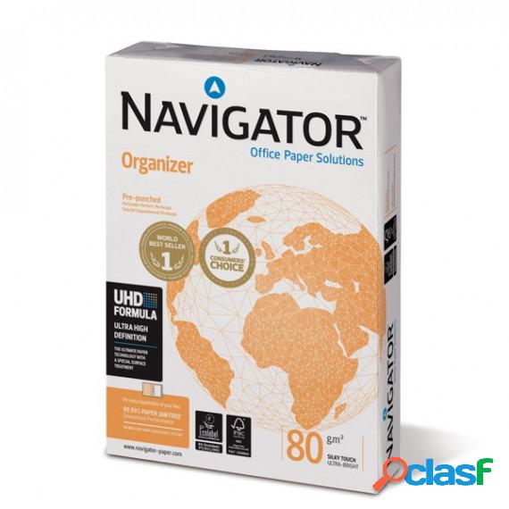 Carta Organizer - 4 fori - A4 - 80 gr - Navigator - conf.