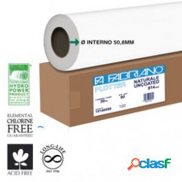 Carta Plotter Naturale 914Mmx50Mt 80Gr Inkjet Fabriano