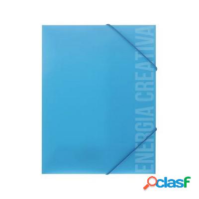Cartellina Scatto 3 lembi formato A5 blu