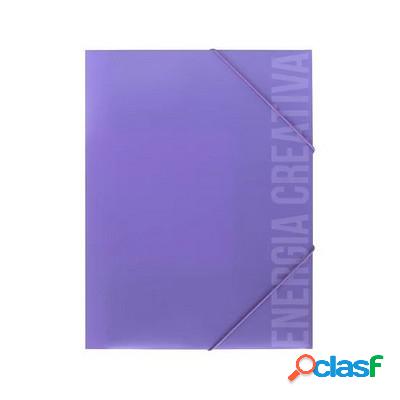 Cartellina Scatto 3 lembi formato A5 viola