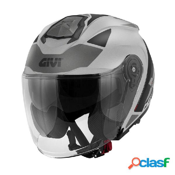 Casco Jet GIVI X.25 Target Titanio Nero