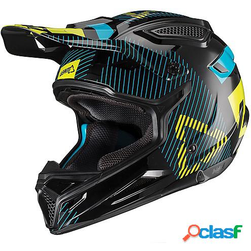 Casco cross Leatt GPX 4.5 V19.2 Nero Verde Lime