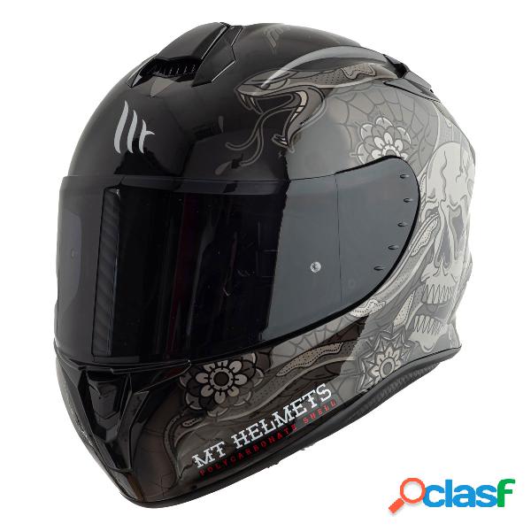 Casco integrale mt helmets targo dagger e1 nero lucido