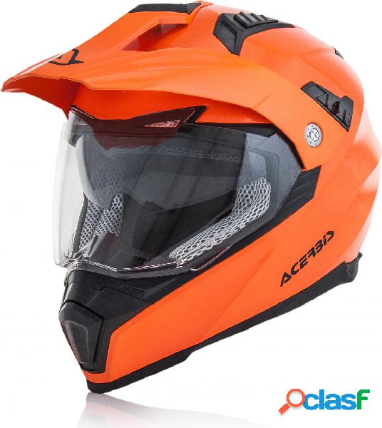 Casco integrale touring Acerbis Flip FS-606 Arancio fluo